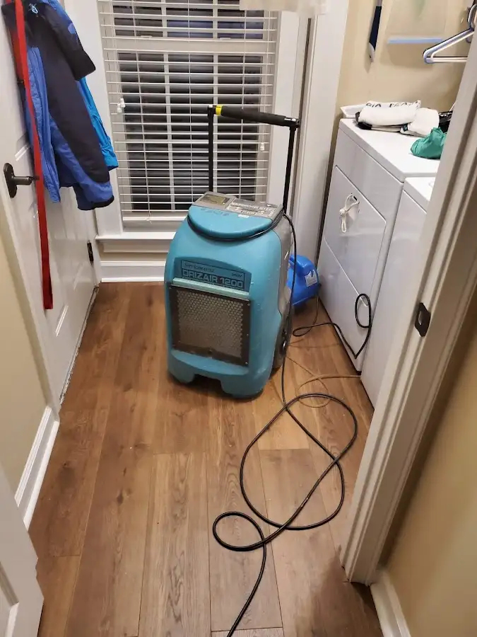 Commercial dehumidifier deployed for Flood Damage Cleanup in Dickson